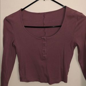 Purple Crop Top